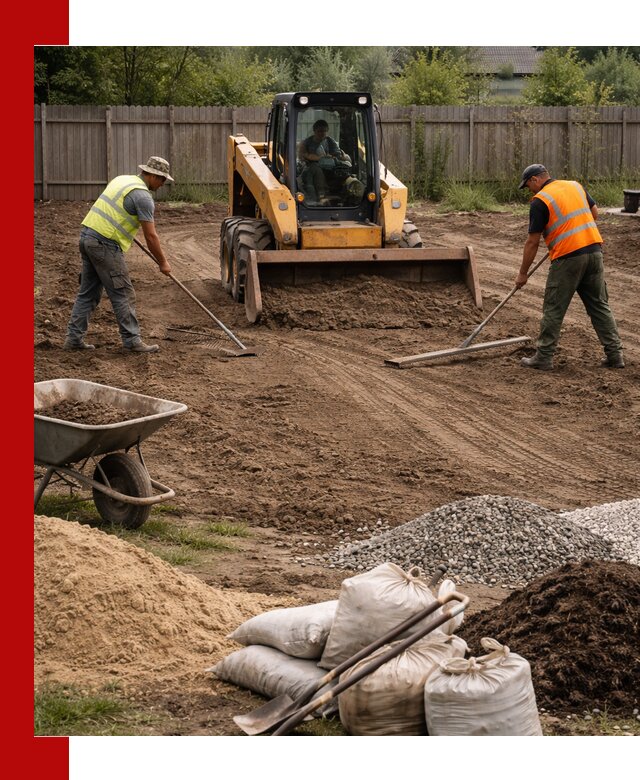 Выравнивание участка под строительство и благоустройство в Инте